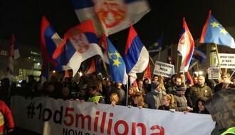 Na Dan državnosti peti protest "1 od 5 miliona" u Novom Sadu