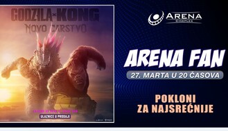 Arena fun veče: "Godzilla x Kong: Novo carstvo" sutra stiže na veliko platno
